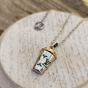 Monogram Starbs Pendant Necklace